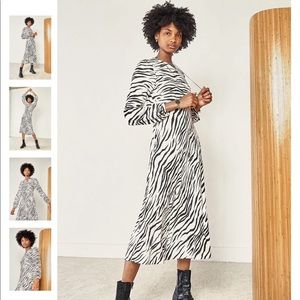 Ragdoll LA Midi Zebra Dress